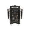 Qtx PAV8-UHF Φορητό Σετ Ηχείων PA με μικρόφωνα UHF, Bluetooth &amp; DVD 8" 100W RMS (Σετ)
