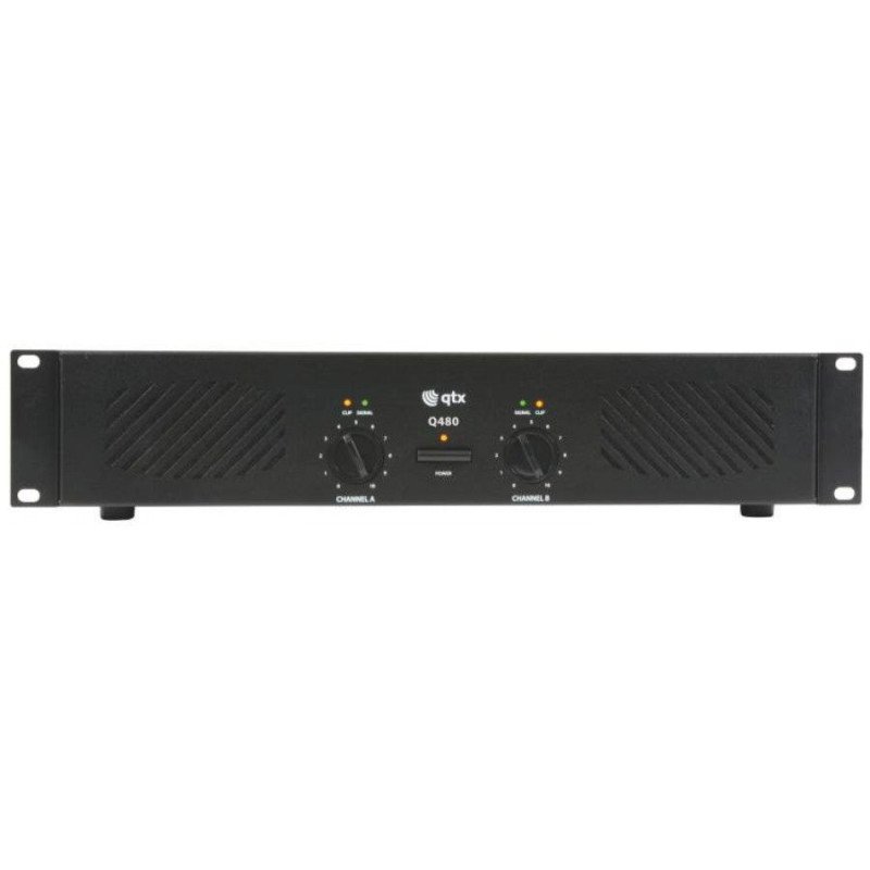 Qtx Q480 Τελικός Ενισχυτής 2x120W RMS (Τεμάχιο)