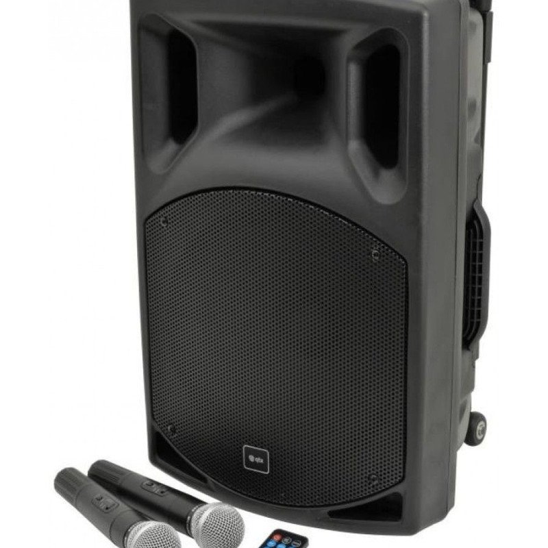 Qtx QX12PA-Black VHF Φορητή Mονάδα με Bluetooth 100W RMS (Σετ)