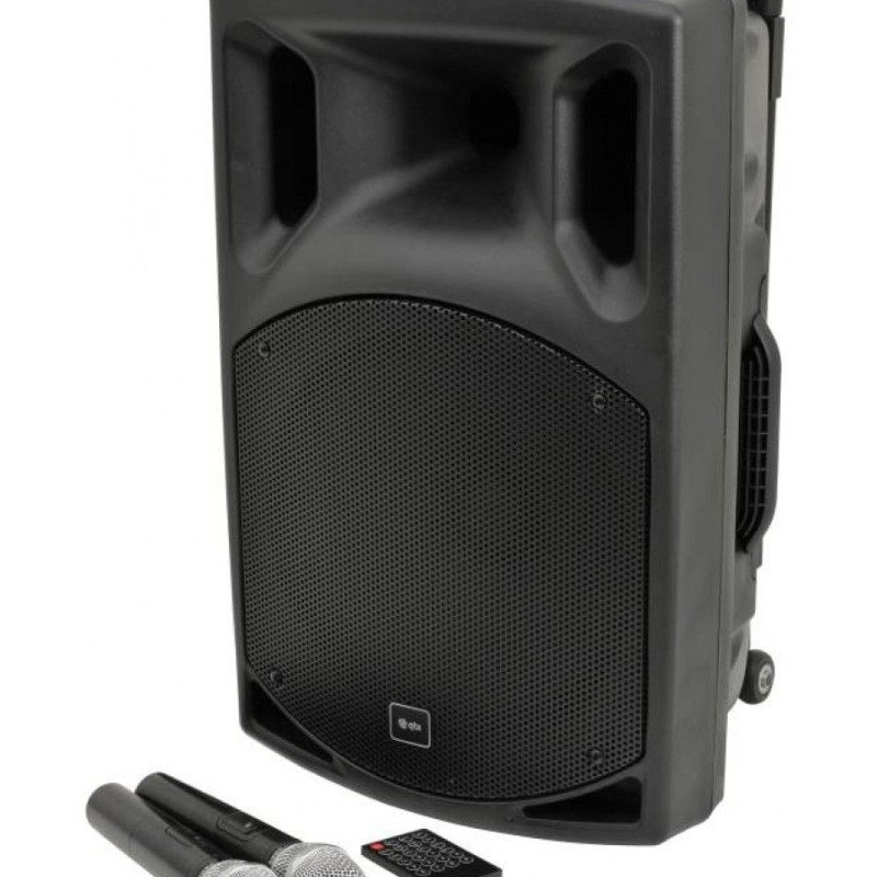 Qtx QX12PA-PLUS Φορητό PA με UHF, USB / SD / FM &amp; Bluetooth (Σετ)