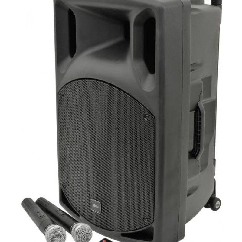Qtx QX15PA-Black VHF Φορητή Μονάδα PA με Bluetooth 100W RMS (Σετ)