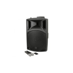 Qtx QX15PA-PLUS Φορητό Ενεργό Ηχείο με Μικρόφωνα UHF, USB / SD / FM &amp; Bluetooth (Σετ)