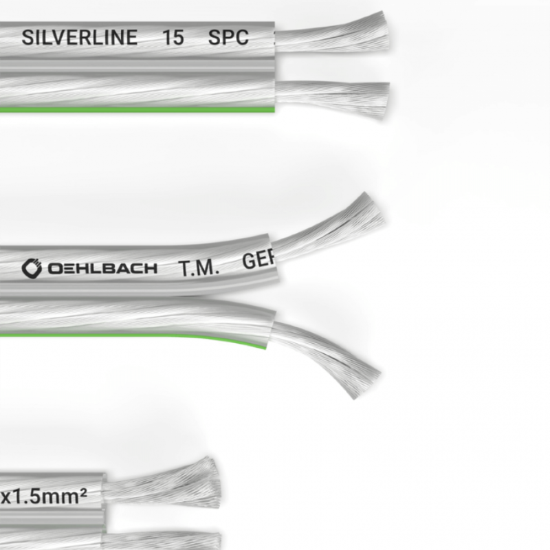 Oehlbach Silverline SP-15 Επαργυρωμένο  Καλώδιο Ηχείων 2 x 1.5 mm² 20m (Τεμάχιο)