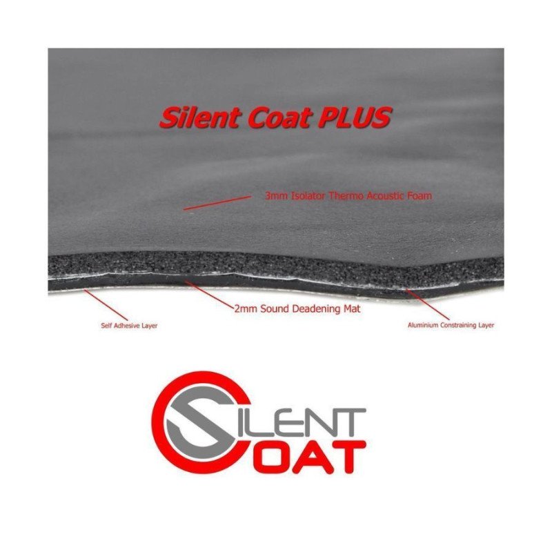 Silent Coat NOISE TRIPLET3 BULK Μόνωση Αυτοκινήτου 750 x 500 x 5 mm / 3,75 τ.μ. (10 Φύλλα)