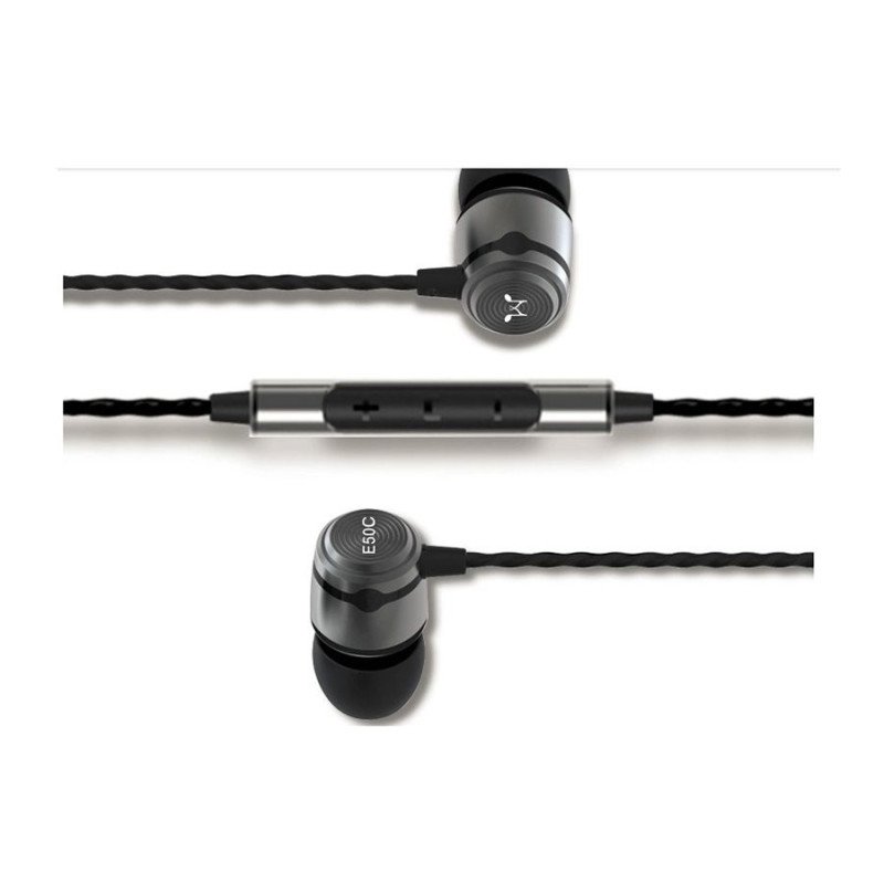 SoundMagic E50C In-ear Ακουστικά Handsfree με Βύσμα 3.5mm Ανθρακί (Τεμάχιο)