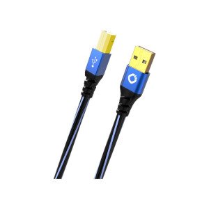 Oehlbach USB Plus B  Καλώδιο USB 2.0 Type A σε Type B 1m Blue (Τεμάχιο)