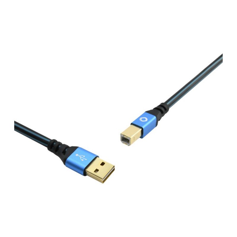 Oehlbach USB Plus B  Καλώδιο USB 2.0 Type A σε Type B 1m Blue (Τεμάχιο)