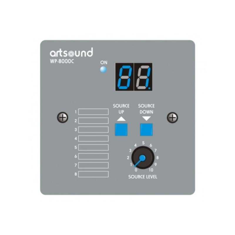 ArtSound WP-8000C Remote Control Επιτοίχιο Πάνελ για το MAT-8000 (Τεμάχιο)