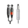 Citronic 190.135UK Καλώδιο Ήχου 3.5mm mini jack σε 2 x Stereo XLRM 1m
