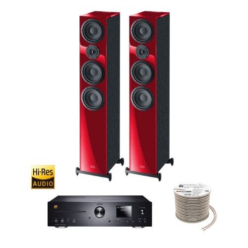 Πακέτο Stereo Hi-Res με Ενισχυτή Magnat MC 400, Ηχεία HECO Aurora 700 Orange και ΔΩΡΟ Καλώδιο Oehlbach