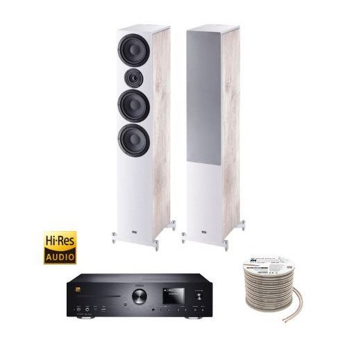 Πακέτο Stereo Hi-Res με Ενισχυτή Magnat MC 400, Ηχεία HECO Aurora 700 Orange και ΔΩΡΟ Καλώδιο Oehlbach