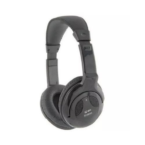 Qtx SHB40 Stereo Hi-Fi Ενσύρματα Ακουστικά Μαύρα (Τεμάχιο)