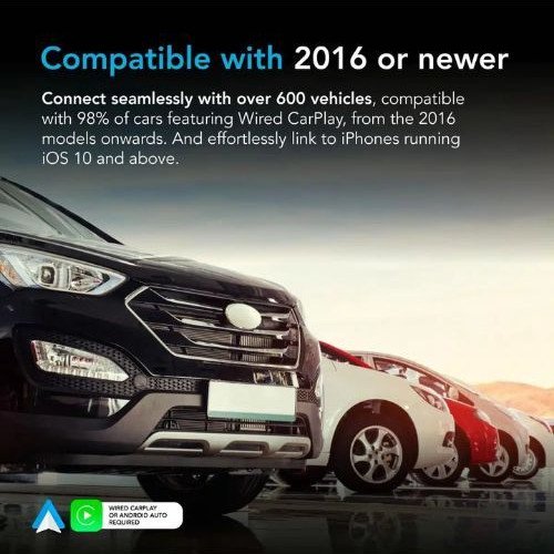 AutoSky WUA8 Αντάπτορας για Ασύρματο CarPlay/Android Auto – Sapphire Edition – Plug & Play
