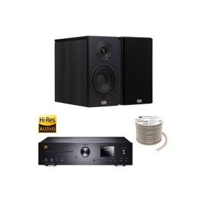 Πακέτο Stereo Hi-Fi με Ενισχυτή Magnat MC 400, Ηχεία HECO Aurora XT 300 Black και Καλώδιο Oehlbach