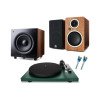 Argon Audio Ολοκληρωμένο Σύστημα Ήχου Hi-Fi 2.1 με Πικάπ Walnut