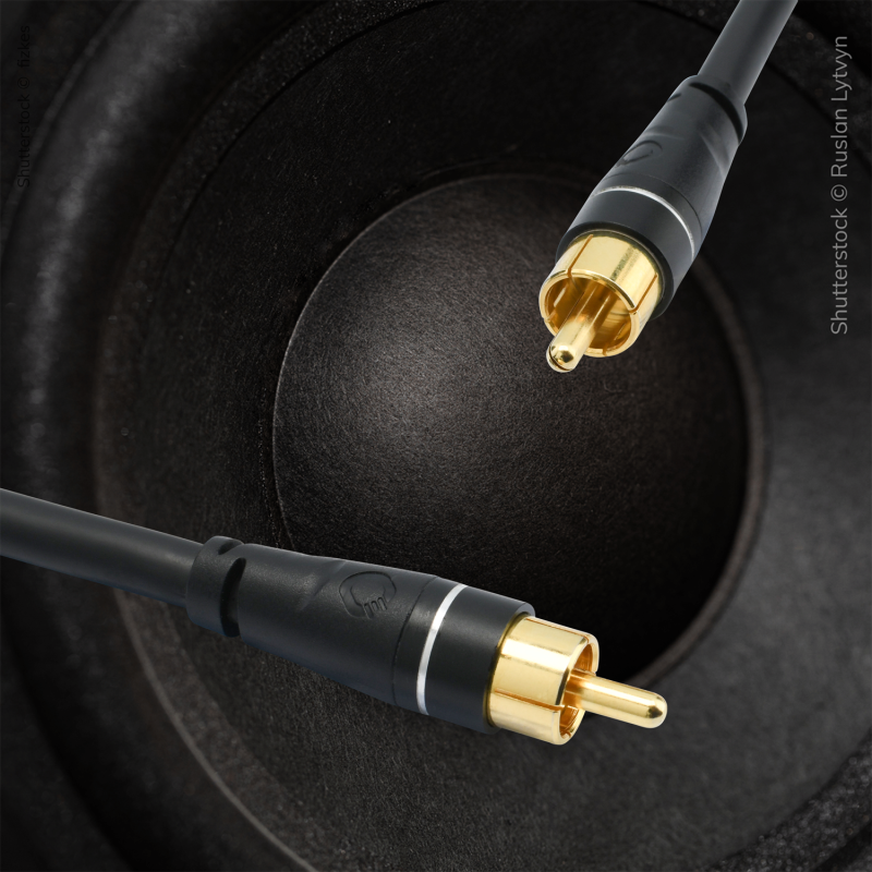 Oehlbach Sub Link Καλώδιο Subwoofer RCA - RCA 5 m Black