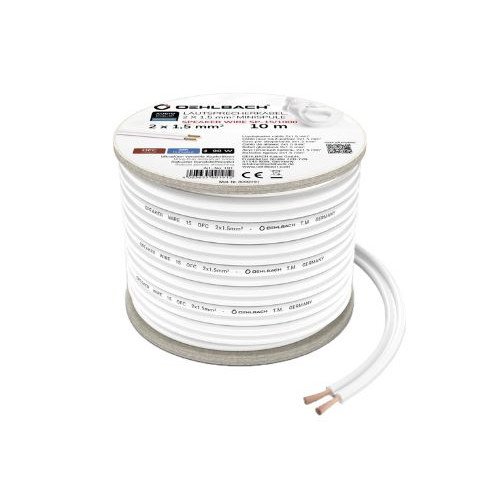 Oehlbach Speaker Wire SP-15 Καλώδιο Ηχείων 2 x 1,5 mm² 10m White (Τεμάχιο)
