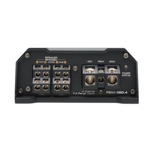 Powerbass PBM-360.4 Mini Ενισχυτής Αυτοκινήτου 4 Καναλιών 4x 45W RMS