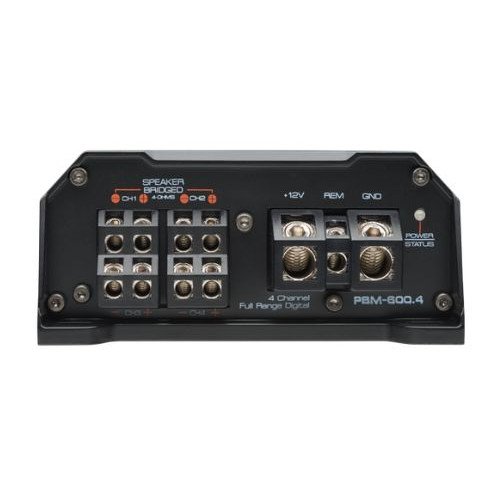 Powerbass PBM-600.4 Mini Ενισχυτής Αυτοκινήτου 4 Καναλιών 4x 75W RMS