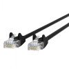 BELKIN A3L793bt01MBKHS CABLE, CAT5E, STP, RJ45M/M, 1M, BLK, PATCH, SNAGLESS