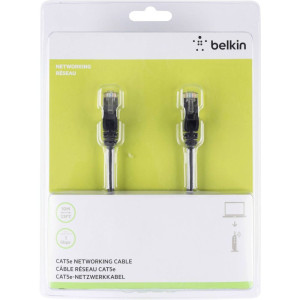 BELKIN A3L793bt10MBKHS NETWORK CABLE,  CAT5E,  STP,  RJ45M/M , 10M,  BLK,  PATCH,  SNAGLESS