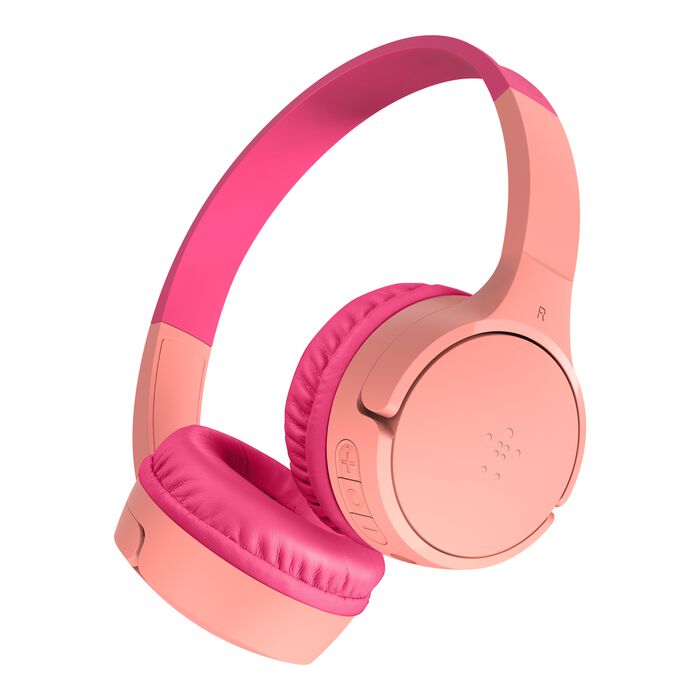 BELKIN AUD002btPKV3 SOUNDFORM KIDS HEADPHONES USB-C,  PINK