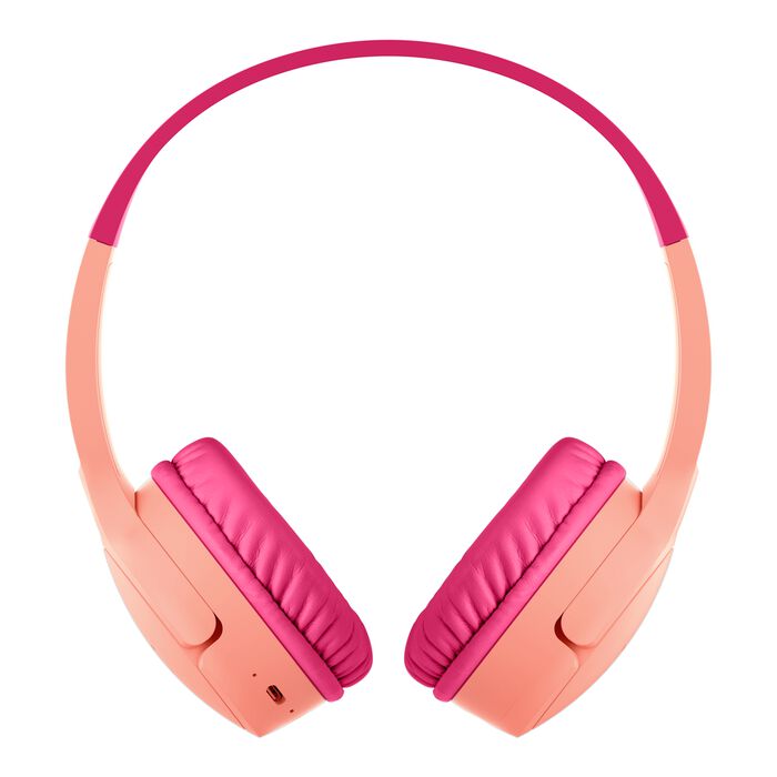 BELKIN AUD002btPKV3 SOUNDFORM KIDS HEADPHONES USB-C,  PINK
