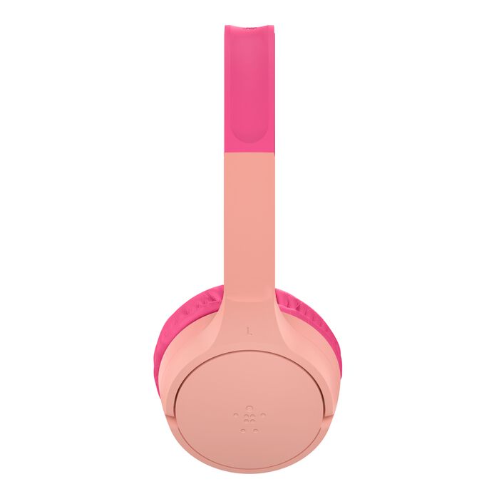 BELKIN AUD002btPKV3 SOUNDFORM KIDS HEADPHONES USB-C,  PINK