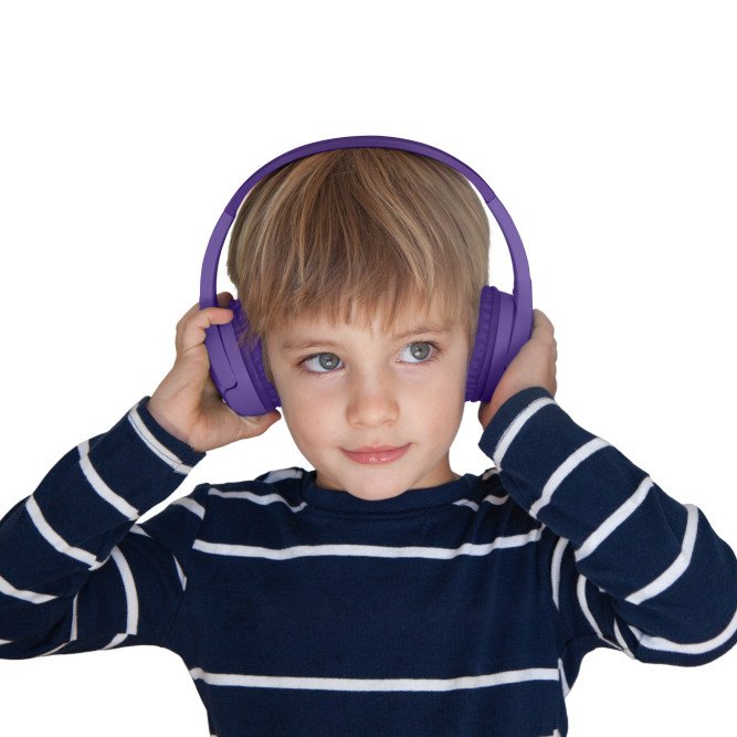BELKIN AUD002hqPUV3 SOUNDFORM KIDS HEADPHONES USB-C,  PURPLE