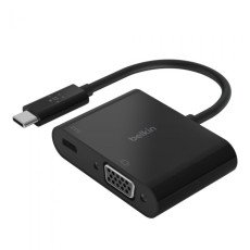 BELKIN AVC001btBK USB-C TO VGA adapter,  60W PD,  BLK
