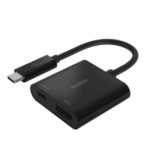 BELKIN AVC002btBK USB-C TO HDMI adapter,  60W PD,  BLK