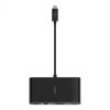 BELKIN AVC005BTBK ADAPTER,  USB-C TO GBE,  HDMI,  VGA,  USB-A,  BLK