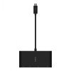 BELKIN AVC005BTBK ADAPTER,  USB-C TO GBE,  HDMI,  VGA,  USB-A,  BLK