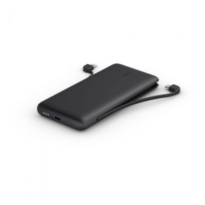 BELKIN BPB006btBLK 10K POWER BANK,  18W PD,  With integrated cables,  BLACK