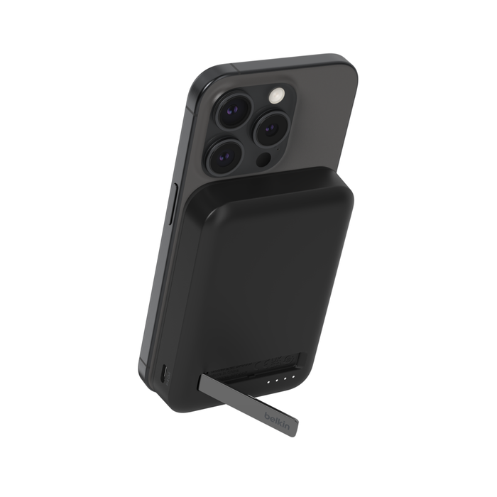 BELKIN BPD007BTBK 8K Qi2 15W,  MAGNETIC WIRELESS POWER BANK + KICK STAND,  BLACK
