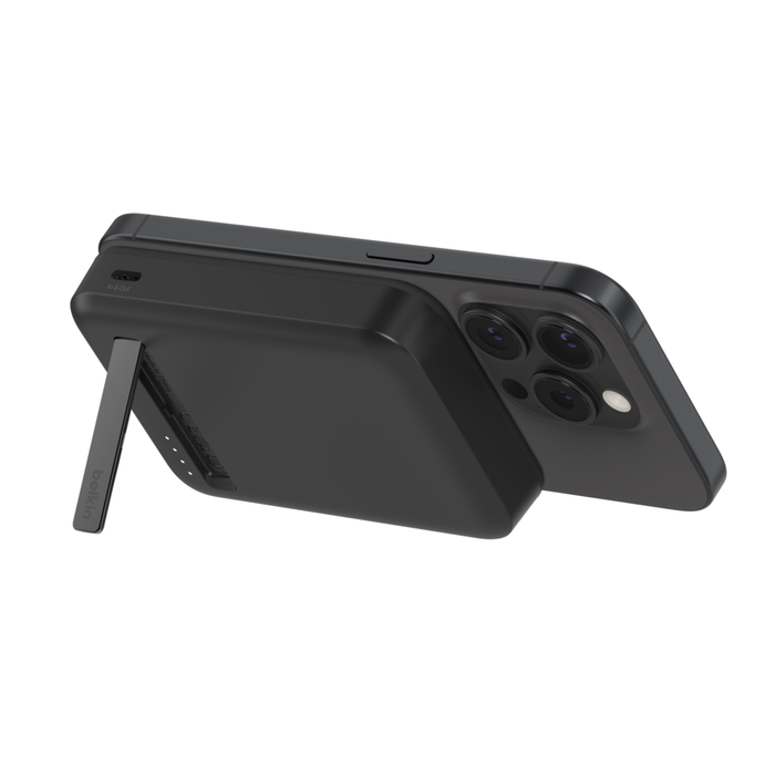BELKIN BPD007BTBK 8K Qi2 15W,  MAGNETIC WIRELESS POWER BANK + KICK STAND,  BLACK