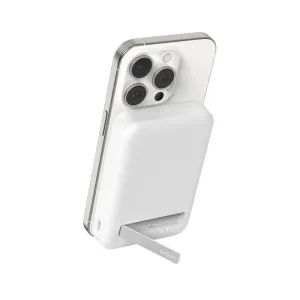 BELKIN BPD007BTWH 8K Qi2 15W,  MAGNETIC WIRELESS POWER BANK + KICK STAND,  WHITE