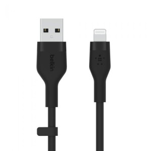 BELKIN CAA008bt1MBK BOOST CHARGE USB-A to LTG_silicone,  1M,  Black