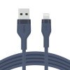 BELKIN CAA008bt2MBL BOOST CHARGE USB-A to LTG_silicone,  2M,  Blue
