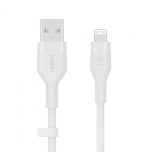 BELKIN CAA008bt2MWH BOOST CHARGE USB-A to LTG_silicone,  2M,  White