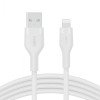 BELKIN CAA008bt2MWH BOOST CHARGE USB-A to LTG_silicone, 2M, White BELKIN CAA008bt2MWH BOOST CHARGE USB-A to LTG_silicone, 2M, White