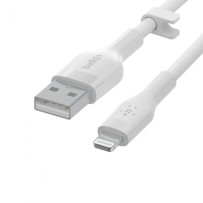 BELKIN CAA008bt2MWH BOOST CHARGE USB-A to LTG_silicone, 2M, White BELKIN CAA008bt2MWH BOOST CHARGE USB-A to LTG_silicone, 2M, White