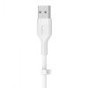 BELKIN CAA008bt2MWH BOOST CHARGE USB-A to LTG_silicone, 2M, White BELKIN CAA008bt2MWH BOOST CHARGE USB-A to LTG_silicone, 2M, White