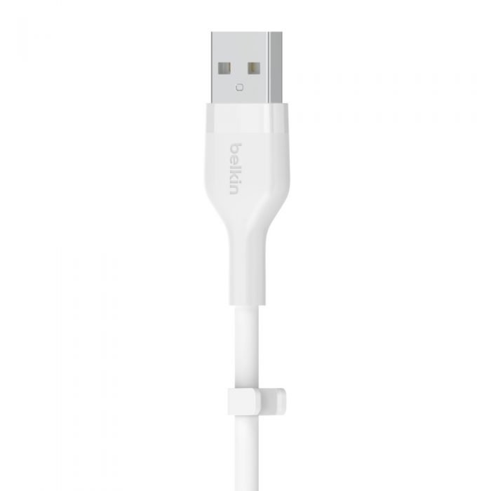 BELKIN CAA008bt2MWH BOOST CHARGE USB-A to LTG_silicone, 2M, White BELKIN CAA008bt2MWH BOOST CHARGE USB-A to LTG_silicone, 2M, White