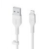 BELKIN CAA008bt2MWH BOOST CHARGE USB-A to LTG_silicone, 2M, White BELKIN CAA008bt2MWH BOOST CHARGE USB-A to LTG_silicone, 2M, White