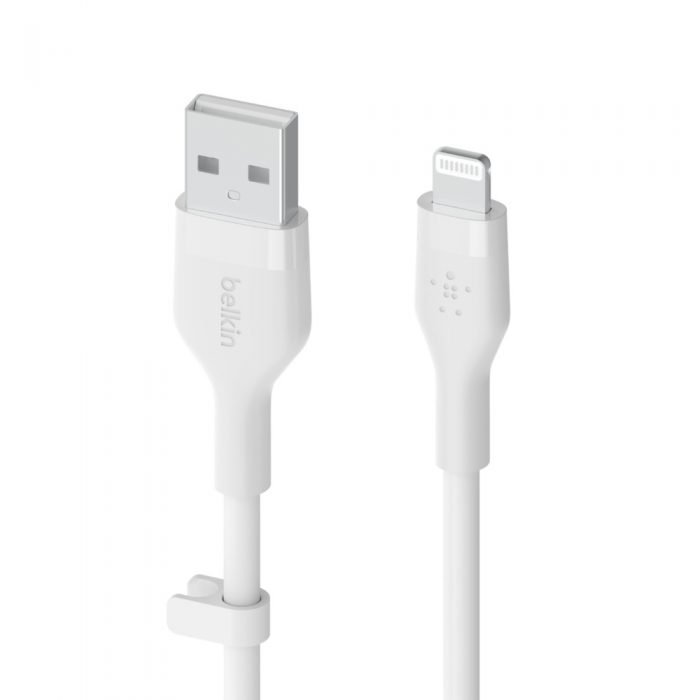 BELKIN CAA008bt2MWH BOOST CHARGE USB-A to LTG_silicone, 2M, White BELKIN CAA008bt2MWH BOOST CHARGE USB-A to LTG_silicone, 2M, White