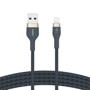BELKIN CAA008bt3MBK BOOST CHARGE USB-A to LTG_silicone,  3M,  Black