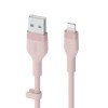 BELKIN CAA008bt3MPK BOOST CHARGE USB-A to LTG_silicone,  3M,  Pink