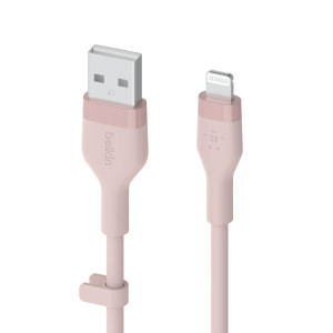 BELKIN CAA008bt3MPK BOOST CHARGE USB-A to LTG_silicone,  3M,  Pink