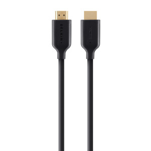 BELKIN F3Y021bt5M CABLE, HDMI, M/M, 5M, HIGH SPEED W/ETHERNET, BLACK, GOLD